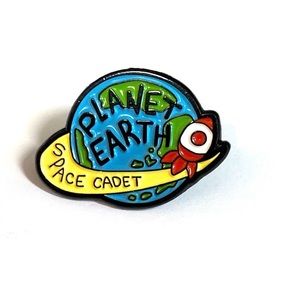 NEW Space Cadet Metal Pin